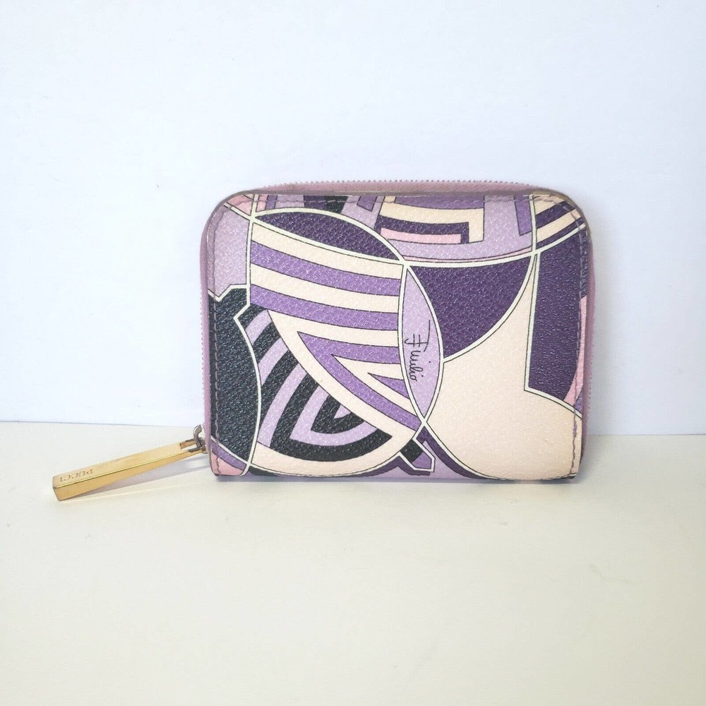 Emilio Pucci: Purple and Cream Wallet